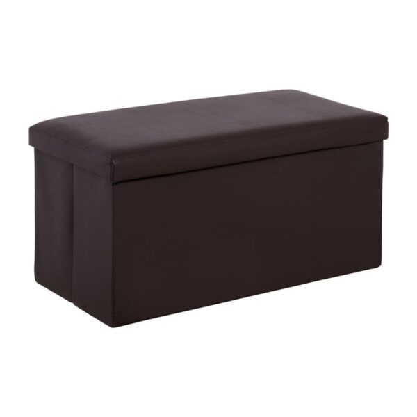 ORION Σκαμπό Αποθηκευτικό - Βοηθητικό, PU Σκούρο Καφέ 80x38x38cm - Image 9
