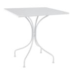 PARK Τραπέζι Μέταλλο Βαφή Άσπρο 70x70x71cm - Image 7