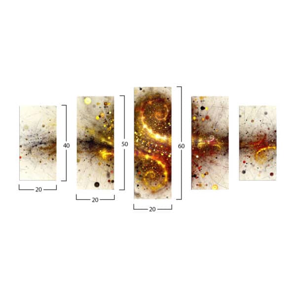 ΠΕΝΤΑΠΤΥΧΟΣ ΠΙΝΑΚΑΣ MDF EXPLOSION HM7206.07 100X60x0,3 εκ. - Image 2