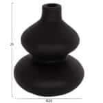 ΣΕΤ 2 ΕΠΙΤΡΑΠΕΖΙΑ ΔΙΑΚΟΣΜΗΤΙΚΑ ΒΑΖΑ CHELIN ΗΜ21144 ΤΕΡΑΚΟΤΑ ΣΕ ΜΑΥΡΟ & ΜΩΒ - Image 2