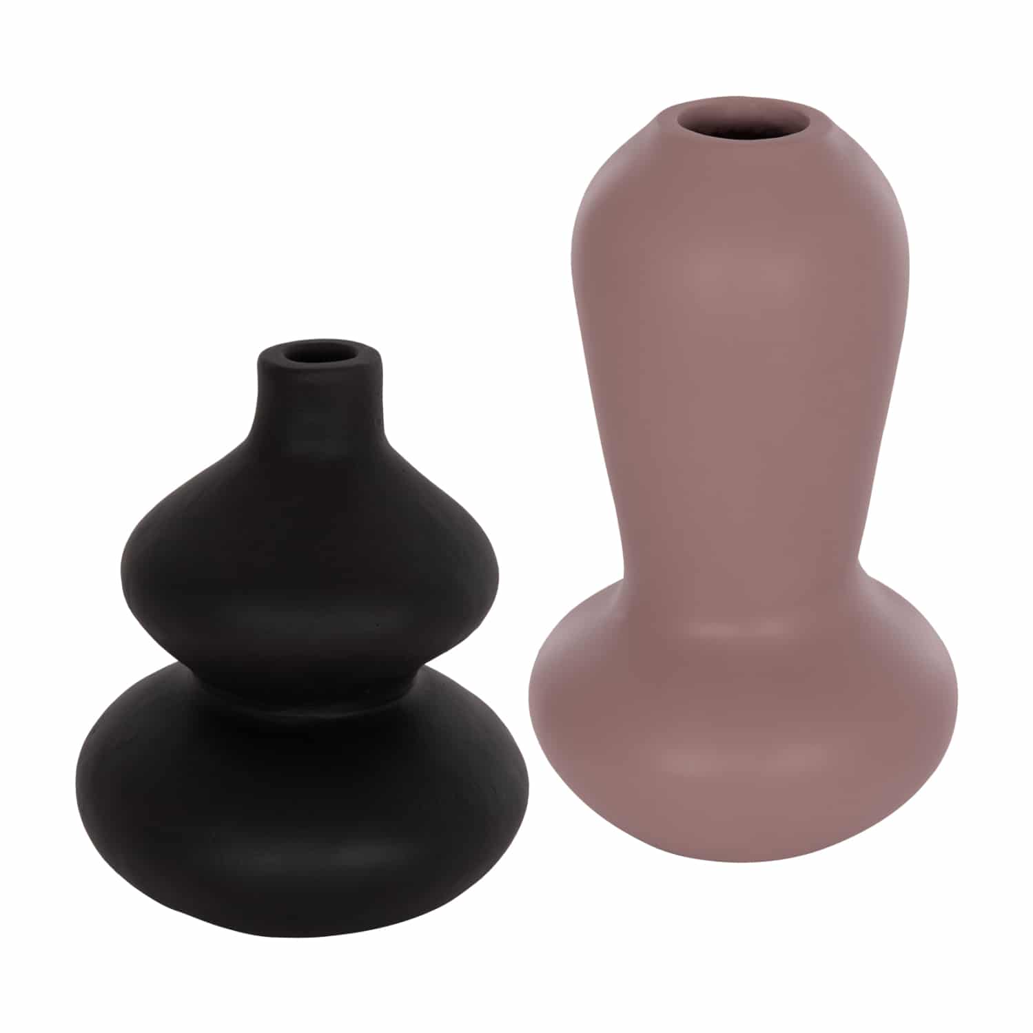 HM21144 ΣΕΤ 2 ΕΠΙΤΡΑΠΕΖΙΑ ΔΙΑΚΟΣΜΗΤΙΚΑ ΒΑΖΑ CHELIN ΗΜ21144 ΤΕΡΑΚΟΤΑ ΣΕ ΜΑΥΡΟ & ΜΩΒ - Image 1