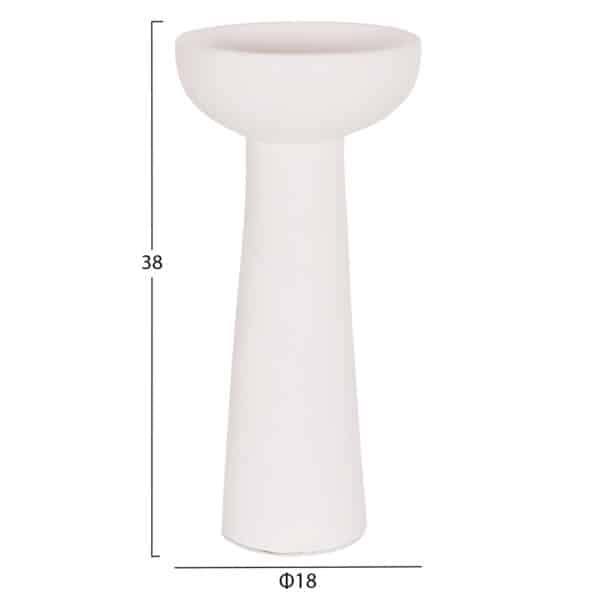 ΣΕΤ 3 ΕΠΙΤΡΑΠΕΖΙΑ ΔΙΑΚΟΣΜΗΤΙΚΑ ΒΑΖΑ LEKKAN ΗΜ21142.01 ΤΕΡΑΚΟΤΑ ΣΕ ΛΕΥΚΟ & ΜΑΥΡΟ - Image 2