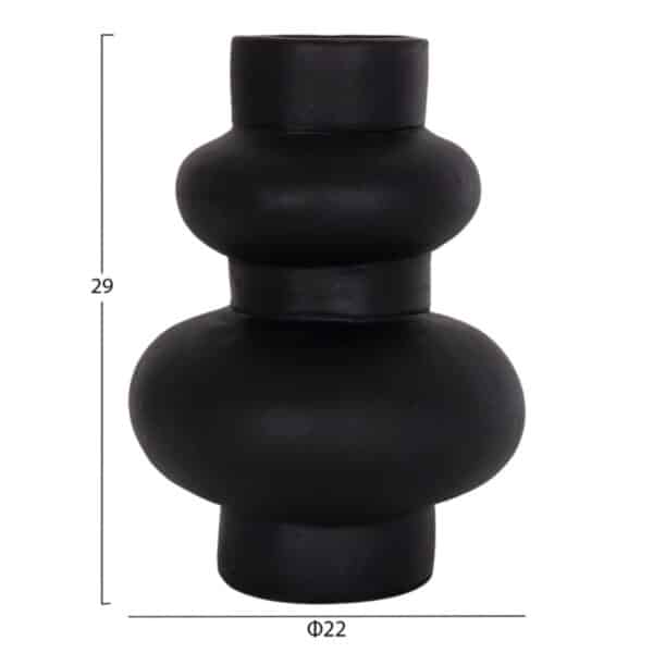 ΣΕΤ 3 ΕΠΙΤΡΑΠΕΖΙΑ ΔΙΑΚΟΣΜΗΤΙΚΑ ΒΑΖΑ LEKKAN ΗΜ21142.01 ΤΕΡΑΚΟΤΑ ΣΕ ΛΕΥΚΟ & ΜΑΥΡΟ - Image 3