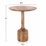 ΣΕΤ 3 ΣΤΡΟΓΓΥΛΑ ΤΡΑΠΕΖΑΚΙΑ ΣΑΛΟΝΙΟΥ GOBLET HM18348 ΞΥΛΟ ΑΚΑΚΙΑΣ Φ50x60Υεκ - Image 2