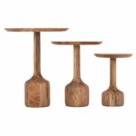 ΣΕΤ 3 ΣΤΡΟΓΓΥΛΑ ΤΡΑΠΕΖΑΚΙΑ ΣΑΛΟΝΙΟΥ GOBLET HM18348 ΞΥΛΟ ΑΚΑΚΙΑΣ Φ50x60Υεκ - Image 6