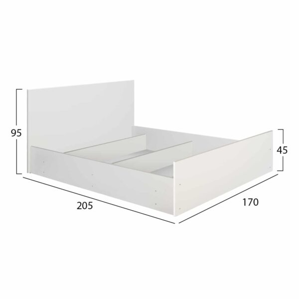 ΣΕΤ ΚΡΕΒΑΤΟΚΑΜΑΡΑΣ 5ΤΜΧ ADLER HM11758.03 ΜΕΛΑΜΙΝΗ ΛΕΥΚΗ-ΓΙΑ ΣΤΡΩΜΑ 160x200εκ - Image 2