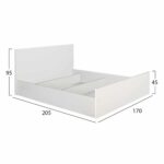 ΣΕΤ ΚΡΕΒΑΤΟΚΑΜΑΡΑΣ 6ΤΜΧ ADLER HM11759.03 ΜΕΛΑΜΙΝΗ ΛΕΥΚΗ-ΓΙΑ ΣΤΡΩΜΑ 160x200εκ - Image 2