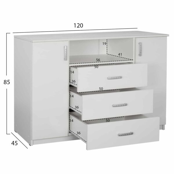 ΣΕΤ ΚΡΕΒΑΤΟΚΑΜΑΡΑΣ 6ΤΜΧ ADLER HM11759.03 ΜΕΛΑΜΙΝΗ ΛΕΥΚΗ-ΓΙΑ ΣΤΡΩΜΑ 160x200εκ - Image 4