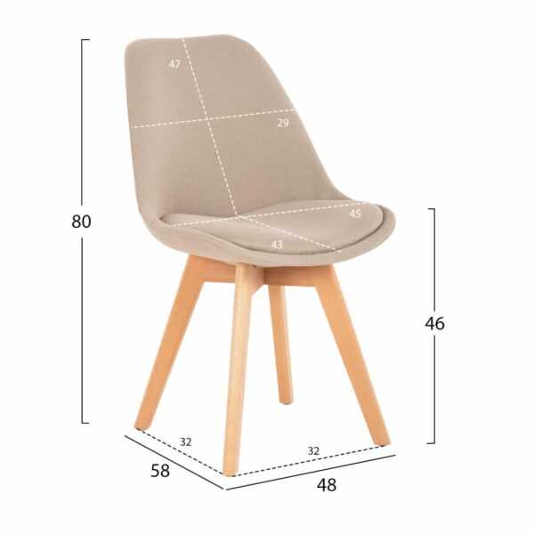 ΣΕΤ ΤΡΑΠΕΖΑΡΙΑΣ 5ΤΜΧ PALOMA HM10382 MDF TOP ΣΕ SONAMA--ΜΠΕΖ ΚΑΡΕΚΛΕΣ - Image 3