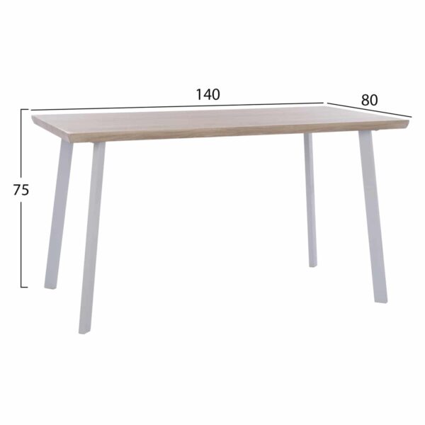 ΣΕΤ ΤΡΑΠΕΖΑΡΙΑΣ 5ΤΜΧ OFIRA HM10634 MDF TOP ΣΕ SONAMA--ΛΕΥΚΕΣ ΚΑΡΕΚΛΕΣ - Image 2
