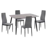 ΣΕΤ ΤΡΑΠΕΖΑΡΙΑΣ 5ΤΜΧ RAVEN HM21224.03 ΚΕΡΑΜΙΚΟ TOP ΓΚΡΙ ΜΑΡΜΑΡΟ--ΒΕΛΟΥΔΟ ΓΚΡΙ