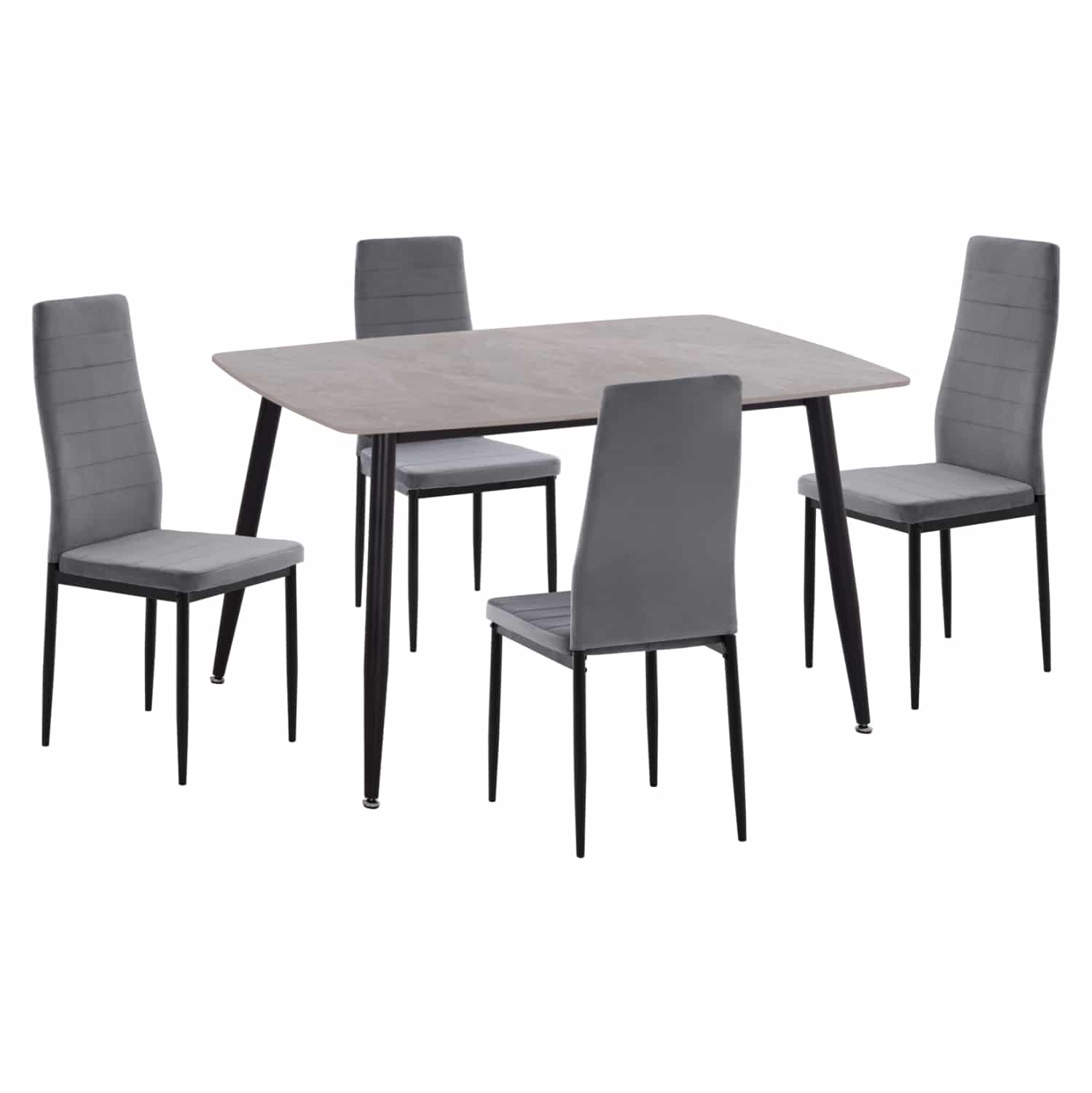 HM21224.03 ΣΕΤ ΤΡΑΠΕΖΑΡΙΑΣ 5ΤΜΧ RAVEN HM21224.03 ΚΕΡΑΜΙΚΟ TOP ΓΚΡΙ ΜΑΡΜΑΡΟ--ΒΕΛΟΥΔΟ ΓΚΡΙ - Image 1