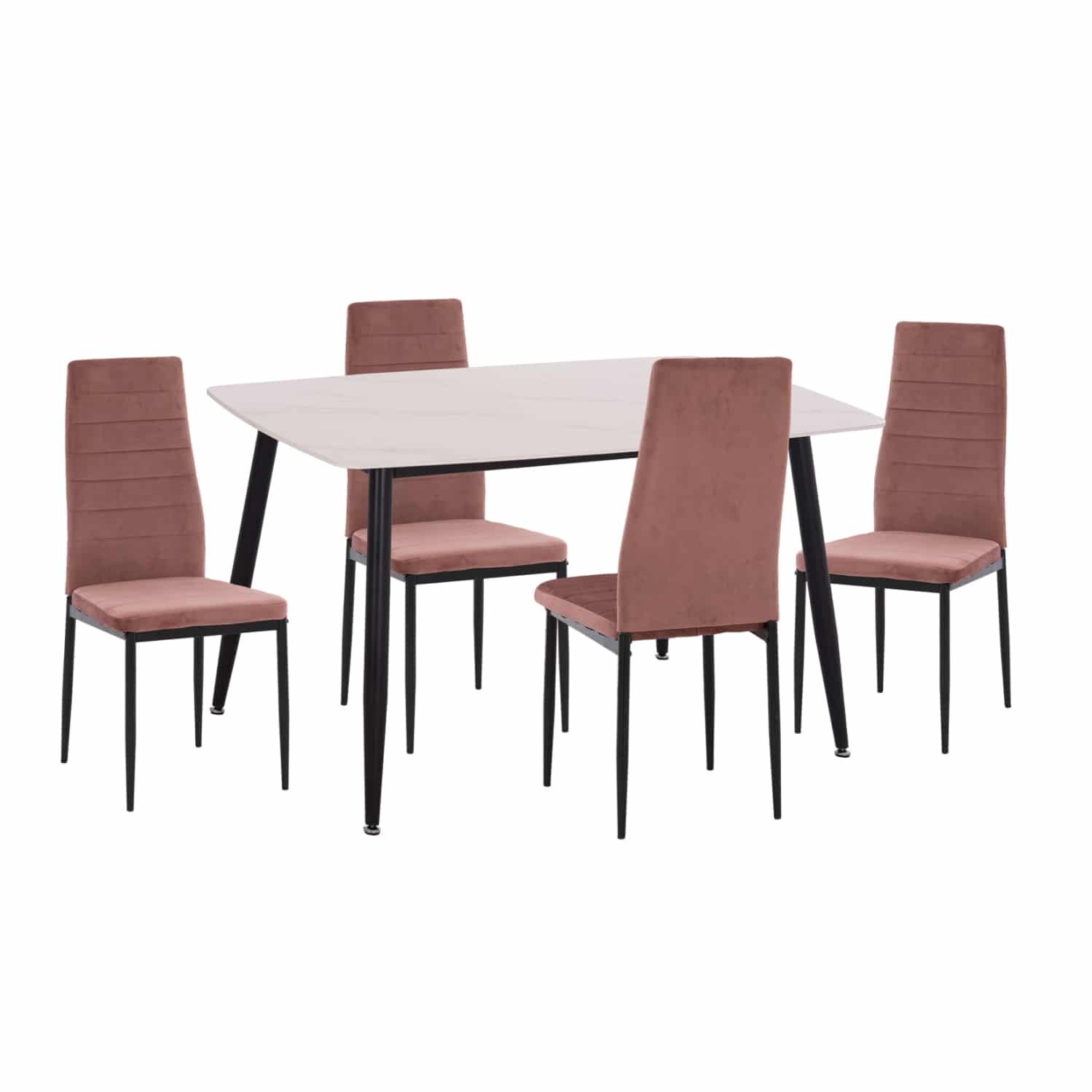 ΗΜ21264.01 ΣΕΤ ΤΡΑΠΕΖΑΡΙΑΣ 5ΤΜΧ RAVEN HM21264.01 ΚΕΡΑΜΙΚΟ TOP ΛΕΥΚΟ ΜΑΡΜΑΡΟ--ΒΕΛΟΥΔΟ ΣΑΠΙΟ ΜΗΛΟ - Image 1