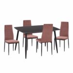 ΣΕΤ ΤΡΑΠΕΖΑΡΙΑΣ 5ΤΜΧ RAVEN HM21264.02 ΚΕΡΑΜΙΚΟ TOP ΜΑΥΡΟ ΜΑΡΜΑΡΟ--ΒΕΛΟΥΔΟ ΣΑΠΙΟ ΜΗΛΟ