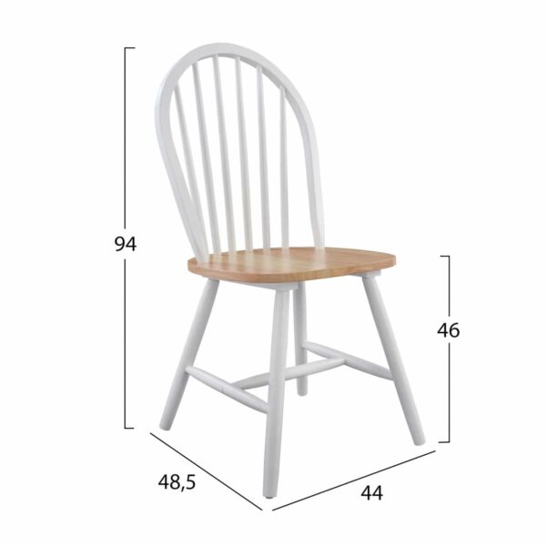 ΣΕΤ ΤΡΑΠΕΖΑΡΙΑΣ 5ΤΜΧ ΤΡΑΠΕΖΙ ΛΕΥΚΟ & ΚΑΡΕΚΛΕΣ HM8057 - Image 6