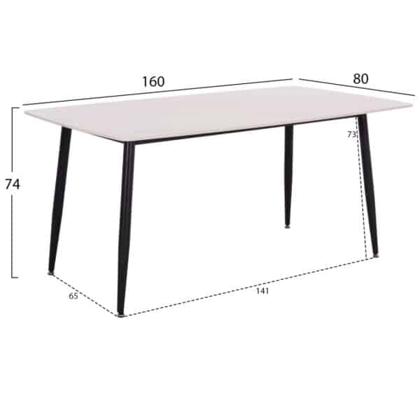 ΣΕΤ ΤΡΑΠΕΖΑΡΙΑΣ 7ΤΜΧ RAVEN HM21070.01 ΚΕΡΑΜΙΚΟ TOP--4 ΚΑΡΕΚΛΕΣ & 2 ΠΟΛΥΘΡΟΝΕΣ ΕΚΡΟΥ - Image 2