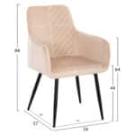 ΣΕΤ ΤΡΑΠΕΖΑΡΙΑΣ 7ΤΜΧ RAVEN HM21070.01 ΚΕΡΑΜΙΚΟ TOP--4 ΚΑΡΕΚΛΕΣ & 2 ΠΟΛΥΘΡΟΝΕΣ ΕΚΡΟΥ - Image 3