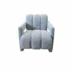 CURVE ΠΟΛΥΘΡΟΝΑ ΓΚΡΙ ΑΝΟΙΧΤΟ ΓΚΡΙ ΣΚΟΥΡΟ 68x87x73cm 01-3586 - Image 2