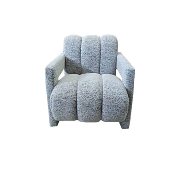 CURVE ΠΟΛΥΘΡΟΝΑ ΓΚΡΙ ΑΝΟΙΧΤΟ ΓΚΡΙ ΣΚΟΥΡΟ 68x87x73cm 01-3586 - Image 2