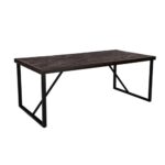 MAIANDROS ΤΡΑΠΕΖΙ ΚΑΦΕ ΣΚΟΥΡΟ 200x100x76 02-0631