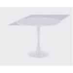 COCOA ΤΡΑΠΕΖΙ ΑΣΠΡΟ ΜΑΡΜΑΡΟ 80x80x75cm 02-0711