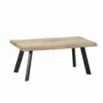 BRICK-URBAN COFFEE TABLE ΦΥΣΙΚΟ ΜΑΥΡΟ 110x60x45cm 04-0594