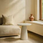 TOLEDO SIDE TABLE ΛΕΥΚΟ ΜΕ PATTERN 40x40x51cm 04-1199 - Image 3