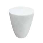 LITHOS CONIC SIDE TABLE ΛΕΥΚΟ 36x36x46.5cm 04-1288