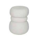 NIVO SIDE TABLE ΑΣΠΡΟ 35x37x47cm 04-1313