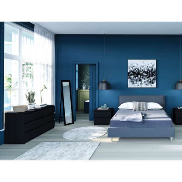 SONO MAGIC ΣΥΡΤΑΡΙΕΡΑ 6ΣΥΡΤΑΡΙΑ ΜΑΥΡΟ OAK 153x46x91 09-1056 - Image 2