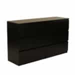 SONO MAGIC ΣΥΡΤΑΡΙΕΡΑ 6ΣΥΡΤΑΡΙΑ ΜΑΥΡΟ OAK 153x46x91 09-1056 - Image 3