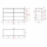 SONO MAGIC ΣΥΡΤΑΡΙΕΡΑ 6ΣΥΡΤΑΡΙΑ ΜΑΥΡΟ OAK 153x46x91 09-1056 - Image 4