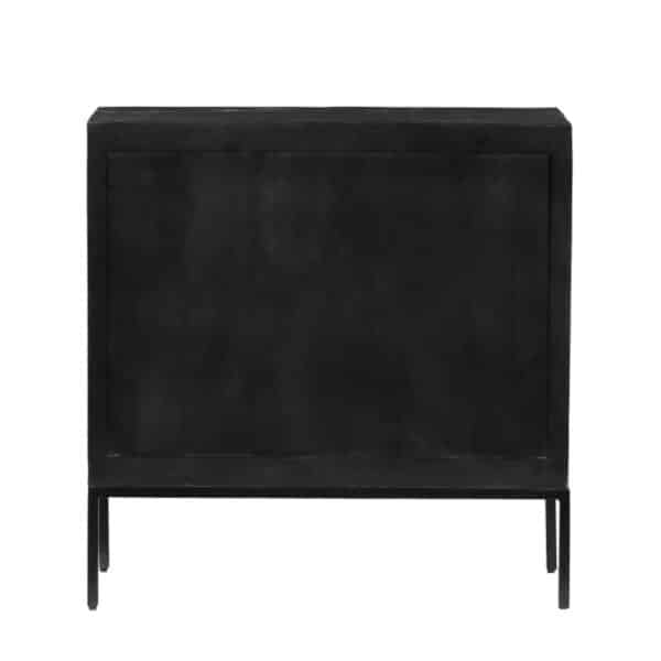 AZTEC ΚΟΜΟΤΑ 2ΠΟΡΤΕΣ 2ΣΥΡΤΑΡΙΑ ΜΑΥΡΟ 90x40x90 09-2093 - Image 3