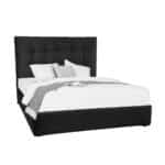 7DAYS ΚΡΕΒΑΤΙ ΧΩΡΙΣ ΑΠΟΘΗΚ. ΧΩΡΟ (ΓΙΑ ΣΤΡΩΜΑ 160x200cm) ΜΑΥΡΟ TEXAS27 161x207x122 40-0012