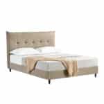 LIFE ΚΡΕΒΑΤΙ (ΓΙΑ ΣΤΡΩΜΑ 160x200cm) BEIGE 215x171x115 40-0041