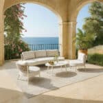 LA LUNA ΣΑΛΟΝΙ SET 1+2+1 OFF WHITE 49-0004