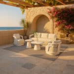 TORRE ΣΑΛΟΝΙ SET 1+2+2 OFF WHITE 49-0006