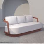 TORRE ΣΑΛΟΝΙ SET 1+2+2 TERRACOTTA 49-0007 - Image 2