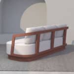 TORRE ΣΑΛΟΝΙ SET 1+2+2 TERRACOTTA 49-0007 - Image 4