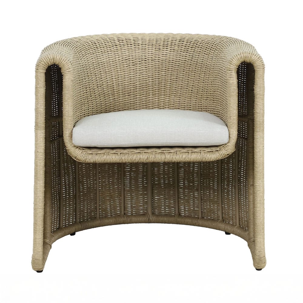 51-0006-TBbQU-first-_1 NADINE ΠΟΛΥΘΡΟΝΑ ΜΕ ΜΠΡΑΤΣΟ ΛΕΥΚΟ 69x72x72cm 51-0006 - Image 1