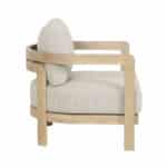 VOLARE ΠΟΛΥΘΡΟΝΑ ΜΕ ΜΠΡΑΤΣΟ ΜΠΕΖ 76x76x62cm 51-0011 - Image 2