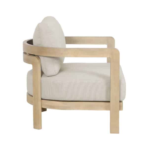 VOLARE ΠΟΛΥΘΡΟΝΑ ΜΕ ΜΠΡΑΤΣΟ ΜΠΕΖ 76x76x62cm 51-0011 - Image 2