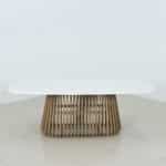 SIRACUSA ΤΡΑΠΕΖΙ ΛΕΥΚΟ 220x110x79cm 52-0001