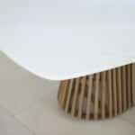 SIRACUSA ΤΡΑΠΕΖΙ ΛΕΥΚΟ 220x110x79cm 52-0001 - Image 3