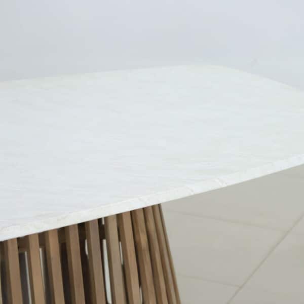 SIRACUSA ΤΡΑΠΕΖΙ ΛΕΥΚΟ 220x110x79cm 52-0001 - Image 4