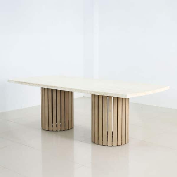 PORTO ΤΡΑΠΕΖΙ ΛΕΥΚΟ 240x110x80cm 52-0002 - Image 4