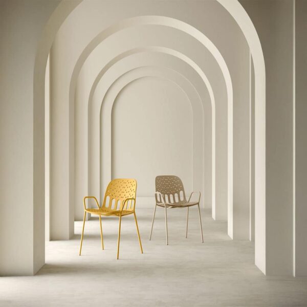 LIDO ΚΑΡΕΚΛΑ BEIGE 57x55.5x80cm 53-0013 - Image 2