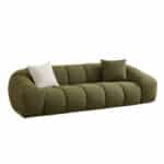 BOSSANOVA ΚΑΝΑΠΕΣ 3ΘΕΣΙΟΣ ΠΡΑΣΙΝΟ ΣΚΟΥΡΟ 253x112x70cm 70-0437