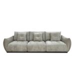 PILLOW ΚΑΝΑΠΕΣ 3ΘΕΣΙΟΣ BEIGE 313x100x89cm 70-0439 - Image 4