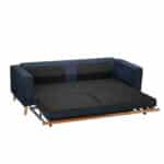 LUSSO ΚΑΝΑΠΕΣ ΚΡΕΒΑΤΙ 3ΘΕΣΙΟΣ ΜΠΛΕ LINO 89 218x85x87 71-0271 - Image 2